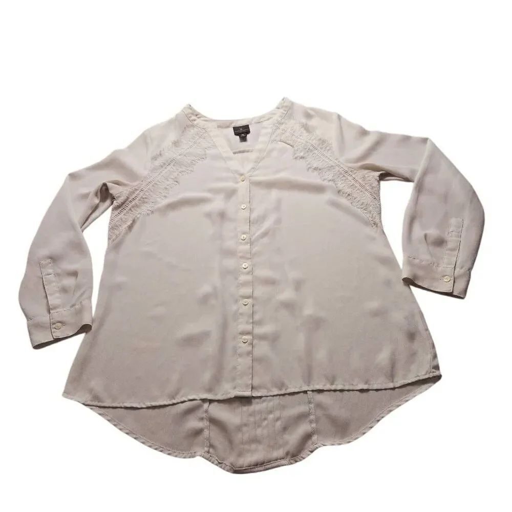 Worthington buttondown blouse PL